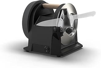 Tormek T-1 Kitchen Knife Sharpener in Carbon Black (UK Version) with Patented Angle Guide - State-of-The-Art Blade Sharpening for European&Japanese Style Kitchen Knives - Tailored for Home Cooks