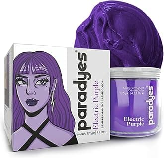 Paradyes Ammonia Free Electric Purple Semi-Permanent Hair Color (120g)
