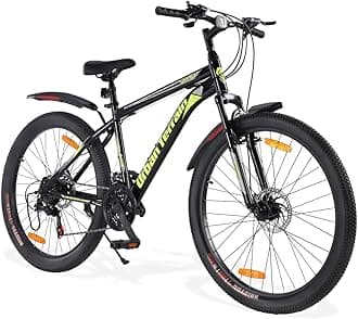 Urban Terrain Galaxy Ultra Multispeed High Performance Mountain Cycles for Men with Front Suspension and Dual Disc Brake MTB Bike 27.5T (21 Speed, Green)