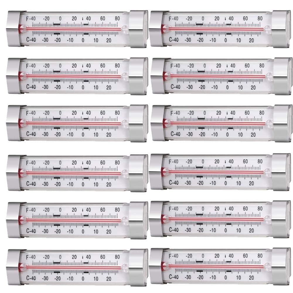 12 Pack Fridge Refrigerator Freezer Thermometer