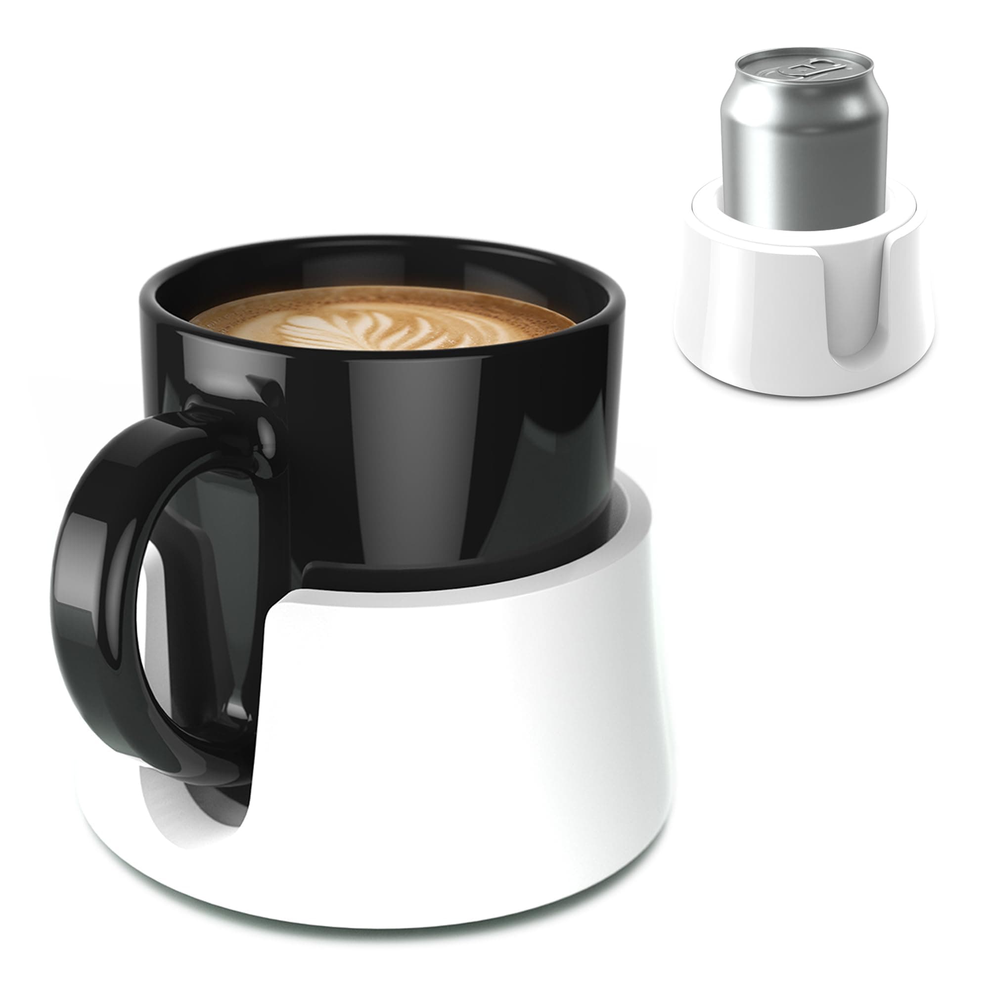 TableCoaster - The Ultimate Cup Holder for Your Table (Cool White)