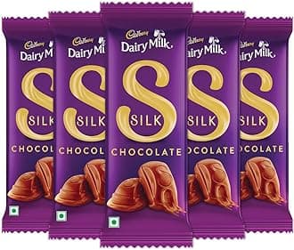 Dairy Milk Silk Chocolate Bar, 60 g (Pack of 5)