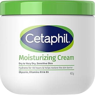 Moisturizing Cream | Face & Body | Men & Women | Normal to Dry to Very Dry Sensitive Skin | Non-Comedogenic | Vit B5, Niacinamid & Panthenol | Unscented | 453g | Dermatologist recommended