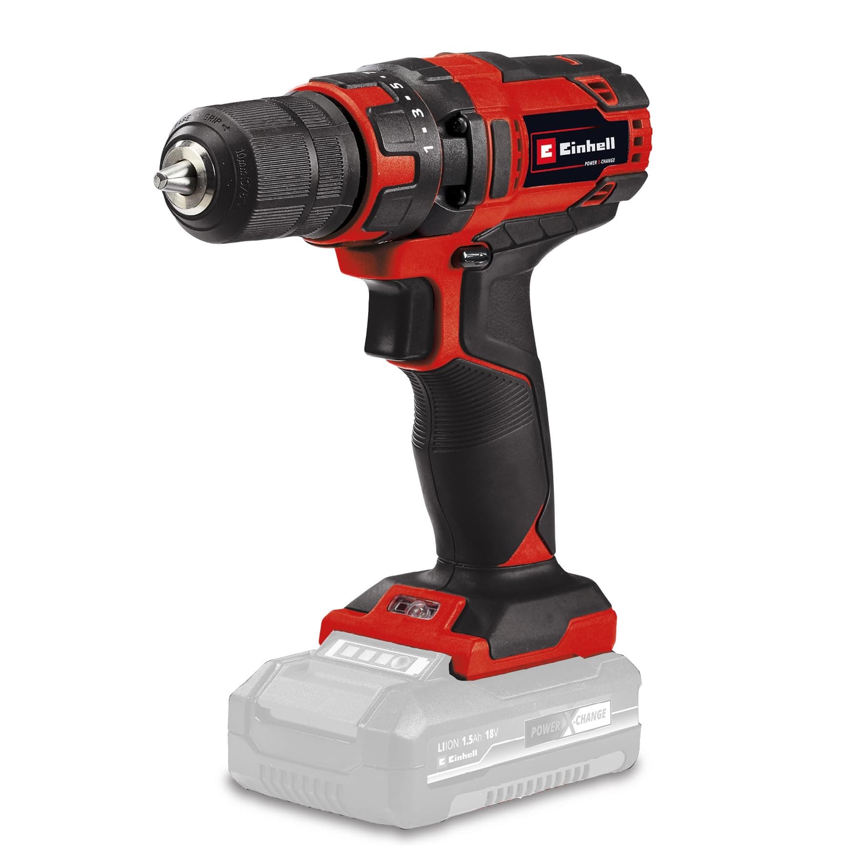 Cordless Drill 18V Power X-Change, Lithium-Ion 2-in-1 Combi Drill and Screwdriver with LED Light, Without Battery TC-CD 18/35 Li-Solo