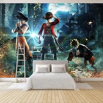 Custom Size Wall Murals，Cartoon Anime Characters，Removable Peel and Stick Self-Adhesive Wall Murals Large Photo Wallpaper