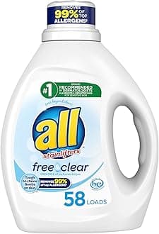 Liquid Laundry Detergent, Free Clear for Sensitive Skin, 58 Loads, 88 Fluid Ounce