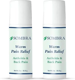 Sombra Warm Pain Relief Gel, Warm Relief for Arthritis and Chronic Pain Pre-Workout Muscle Rub Vegan Formula Free of Artificial Fragrances, Dyes, NSAIDs, Wax, Petrv