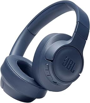 JBL Tune 760NC - Wireless Over-ear Noise Cancelling headphones, JBL Pure Bass Sound, Voice Assist, Google Fast Pair, Up to 50Hrs of Battery with ANC off, Lightweight and foldable design (Blue)