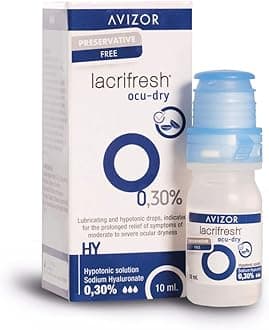 Lacrifresh Ocu-Dry 0.30%. Bottle of 10ml of Eye Drops to Relieve Symptoms of Eye Irritation.