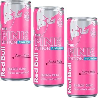 Red Bull Sugar Free Pink Edition Energy Drink with Forest Fruits Flavor, 250ml - Energize with Zero Sugar (3)