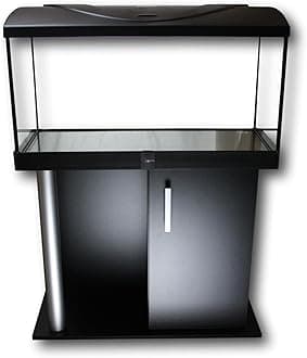 Diversa AQUARIUM WITH LID AND STAND/CABINET Professional Fish Tank - Real Glass, Standard Rectangle (160 Litre Set)
