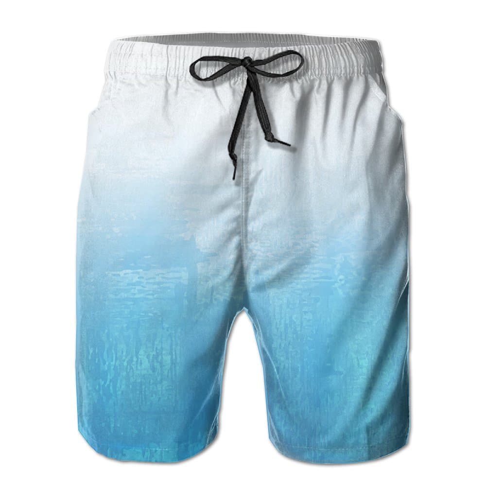 YUnMM Gradient Ink Mens Comfortable Board Shorts