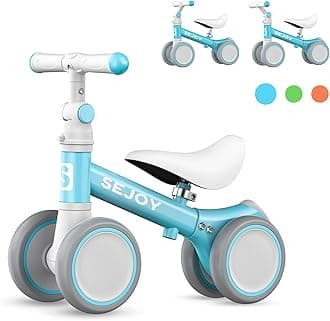 SejoyBaby Balance Bike for 1 Year Old Boys Girls Adjustable 10-36 Month Toddler Balance Bike,Infant First Walking Bike with Adjustable Seat Handle,Toddler Training Bike,No Pedal 4 Silence Wheels