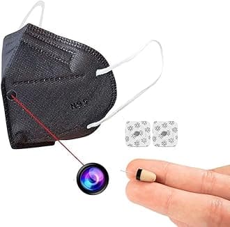 FREDI HD PLUS WiFi Mask Camera with GSM | Invisible Earpeice with Camera | Security Nanny Cam for iPhone/Android | Remote View with Motion Detection Security Camera with Audio Live Feed (iWFCam APP)