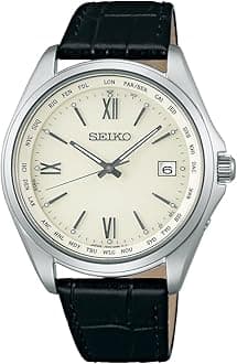 Watch, Men's Titanium Solar Radio Wave with World Time Function, 1 piece