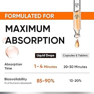 Venture Pal 5-in-1 Vitamin D3 10000 IU & K2 as MK-7 200mcg with Magnesium, MCT Oil, Zinc, Sugar-Free Vitamin D Liquid |Maximum Absorption for Bone, Mood & Immune Health - 2 FL OZ, 60 Days