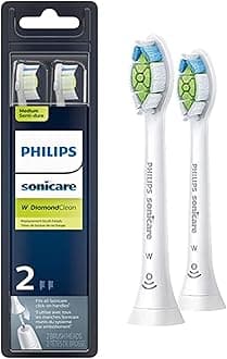 Philips Sonicare Diamond Clean Replacement Toothbrush Heads, Hx6062/65, Brushsync Technology, White, 2 count