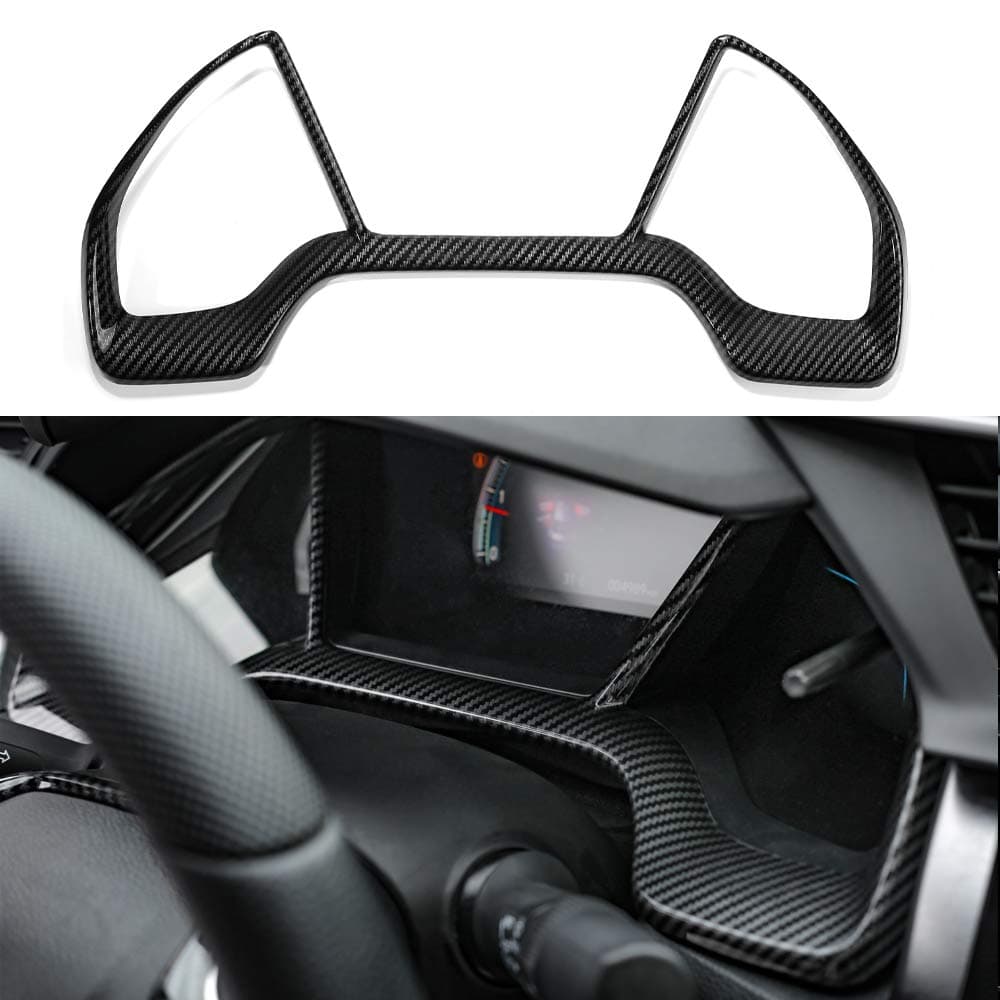Thenice for 10th Gen Civic Dash Board Instrument Panel Dashboard Trim Cover Interior Decal Accessories Compatible with Honda Civic 2021 2020 2019 2018 2017 2016 -Carbon Fiber Grain