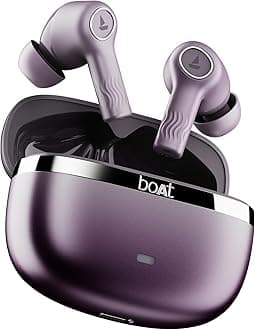 Boat Nirvana Ion ANC Pro, Hi-Res Audio LDAC,ANC(~32dB), 120Hrs Battery, App Support, Fast Charge, v5.3 Bluetooth TWS in Ear Earbuds Wireless Earphones with mic (Rose Quartz)