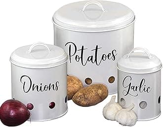 Home Acre Designs Food Storage Containers Set with Lids, Farmhouse Home & Kitchen Decor Rustic Vintage Canisters
