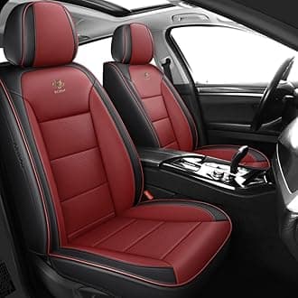 ar Seat Covers Universal Full Set for Jaguar XF 2007-2020/Jaguar XE 2015-2018 Auto Parts/Waterproof/Red black