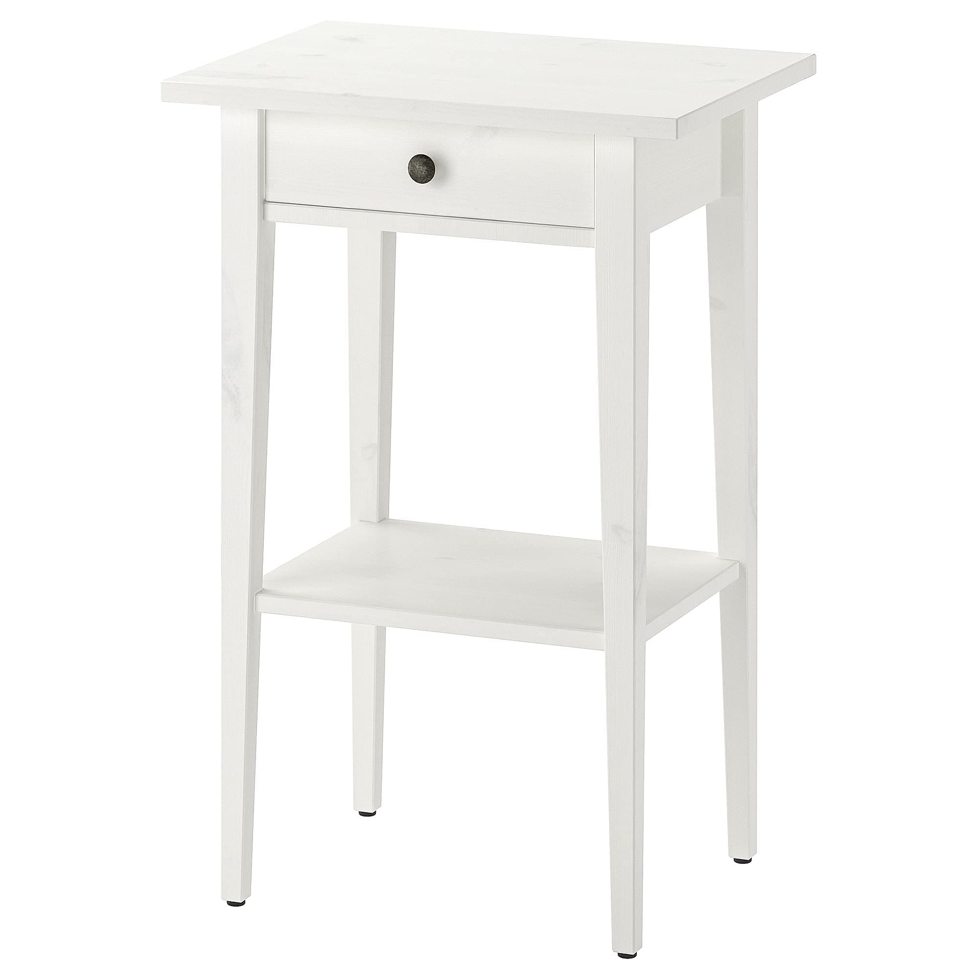 IKEA HEMNES Bedside table, white stain 46x35 cm
