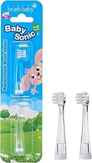 Brush Baby BabySonic Replacement Heads - Pack of 2 (Ages 0-18 Months)