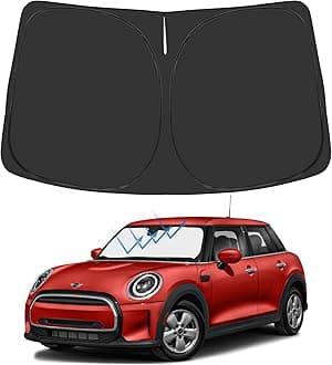 Proadsy2025 Upgrade Windshield Sunshade Custom for Mini Cooper 2015-2023 2024 2025 Reflective Heat Sun UV Protector Foldable Front Window Shade AccessoriesClimatePartner certified