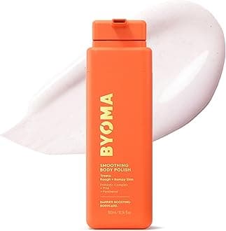 BYOMA Smoothing Body Polish (300ml) For Breakouts and Textured Skin - Exfoliating Body Scrub with PHA and Panthenol - Restores Skin Barrier and Soothes Inflammation