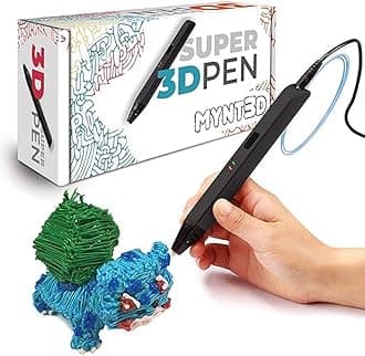 MYNT3D Super 3D Pen, 1.75mm ABS PLA Compatible 3D Printing Pen