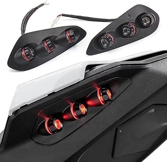 Fits for BMW S1000RR 2023 2024 2025 Motorcycle Integrated Tail Light LED Rear Turn Signals Stop Brake Light(Red)