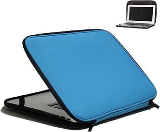 Laptop Sleeve 13.3 Inch Foldable Slim Case Lightweight Bag Notebook Computer Carrying Flip Cover (Blue)