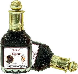 Attar for Men|Women|Religious Use Real and Pure Kasturi Deer Musk 25ml Roll On Attar Oil 24 Hours Freshness Long Lasting Perfume Pack