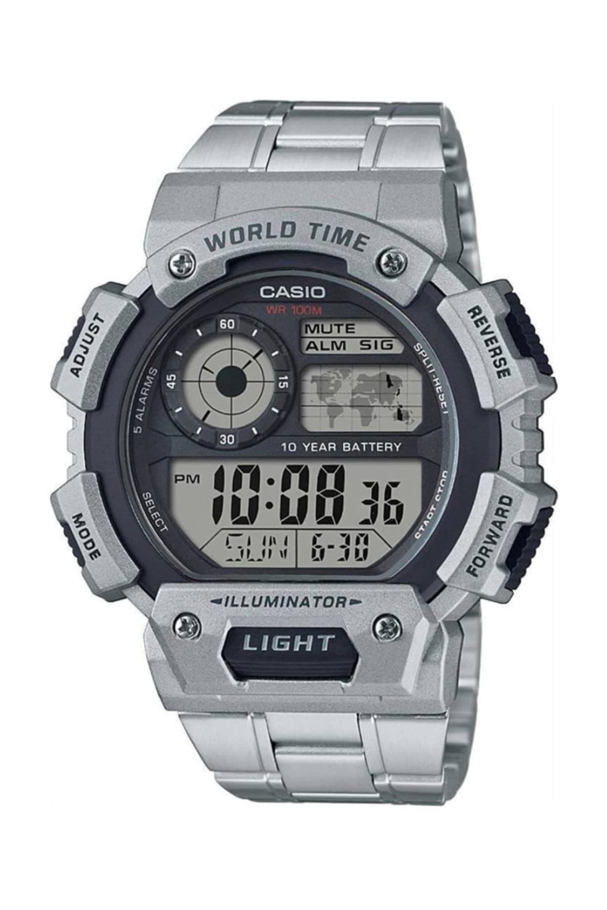 AE-1400WHD-1AVDF - Digital Watch, Men, Silver Colour