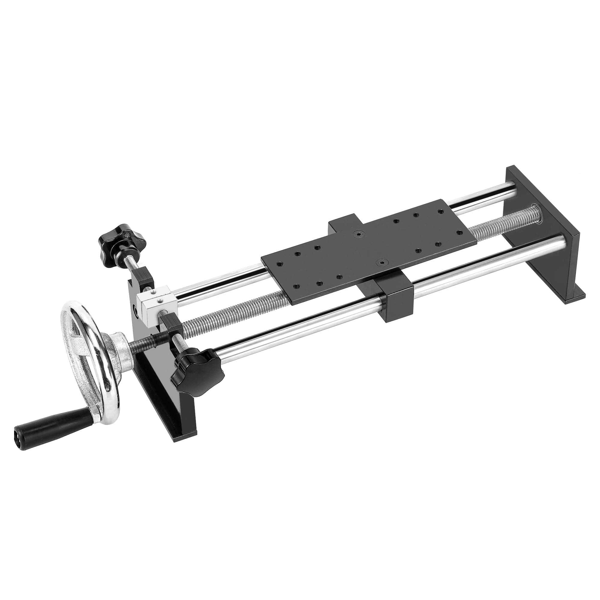 BAOSHISHAN Manual Force Test Stand Manual Tension Push Pull Test Stand Horizontal Spiral Type Stroke 220mm with 1 x HJJ-001 Clamp (APW)