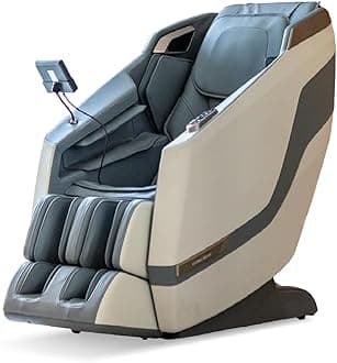 GLOBAL RELAX® | KARMA Massage Chair 2D I White | 16 auto + 4 manual massage programmes | Pressure therapy I Zero Gravity I Thermotherapy I Foot reflexotherapy | 3D Sound | Bluetooth