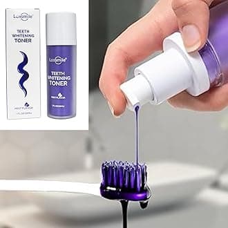 Teeth Whitening Toner Toothpaste, Tooth Stain Removal, Zero Sensitivity, Teeth Whitener, White Teeth, Tooth Whitening, Smile Whitening Purple Toothpaste