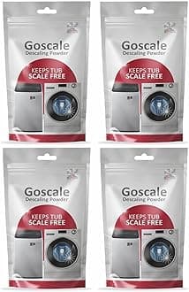 LG Washing Machine Drum Cleaning Powder Descaling for Top & Front Load LG SACAL-G-O Washing Machines (100g) - Scale Remover & Washing Drum Cleaner for Cleaner, Fresher Laundry (Pack of 4)