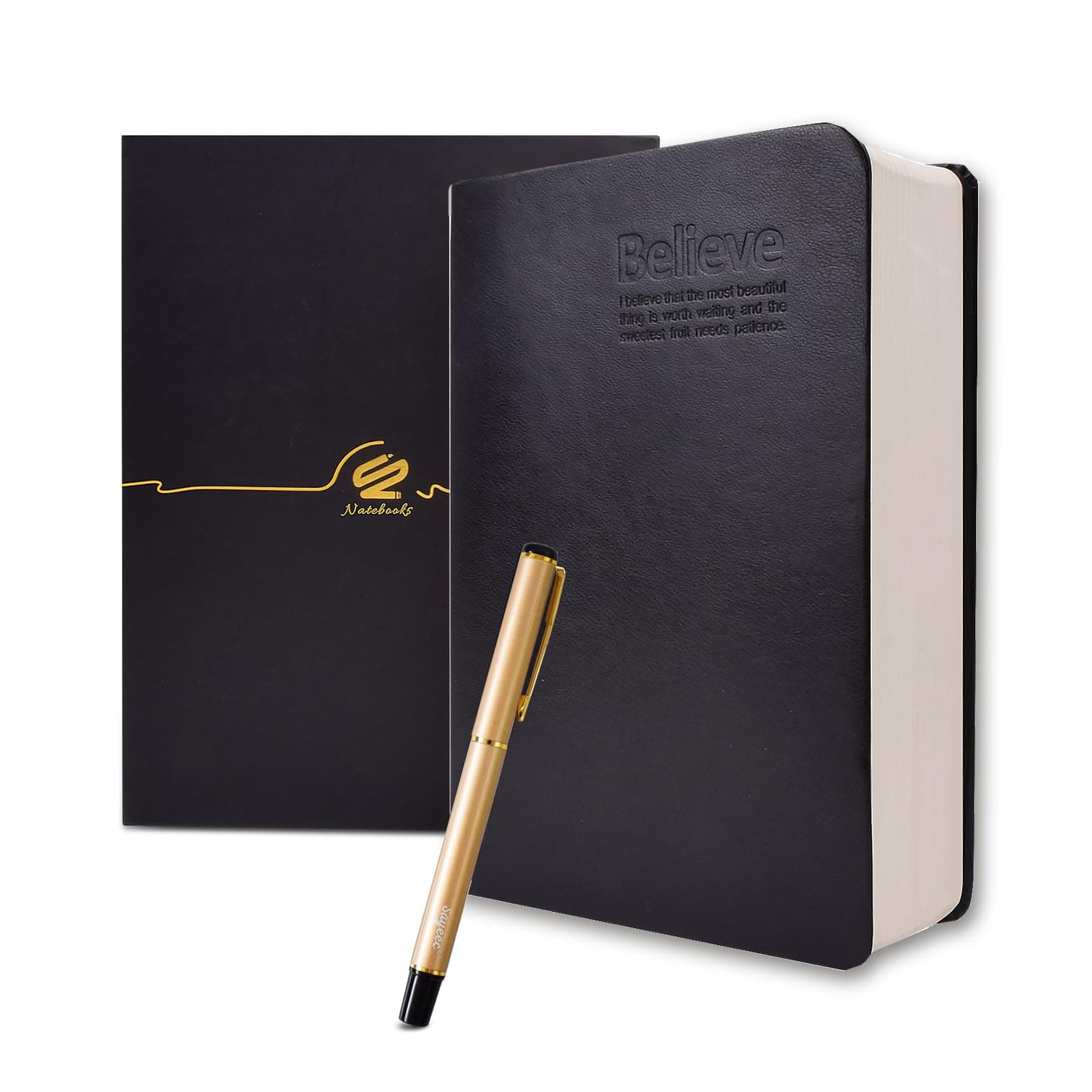 A5 Lined Notebook, 720 Pages Super Thick Writing Journal, Extra Thick Diary Note Book with a Ribbon Marker, PU Leather Cover Travel Notebook for One Year Daily Writing for Birthday Gift