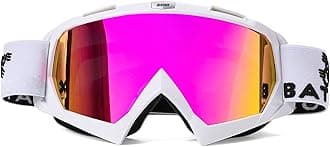 BATFOX Dirt Bike ATV Goggles Motorcycle Gear Riding Motocross Dirtbike 4-Wheeler MX DH Accessories Goggles Glasses for Men Women Youth UV400 Protection Dust-proof Anti-Slip Strap
