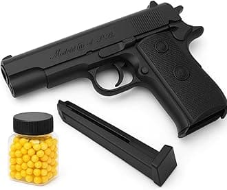 Air Soft Gun with Bullets Mouser Toy Gun with BB Bullets for Kids Fun, Police Role, Army Role, Birthday Gift Pistol Gunfor Kids Toys| Pack Long Range Toys Gun with 200 Bullets