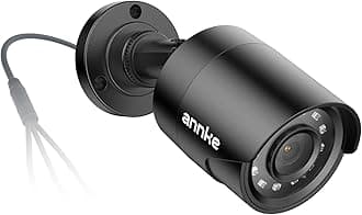 ANNKE 1080p Security Camera 4-in-1 CCTV Bullet Wired Cam, AHD/TVI/CVI/CVBS, Analog Surveillance Video Add-On Black Camera for Outdoor Use, 100ft Clear Night Vision (Power Adapter Not Included)