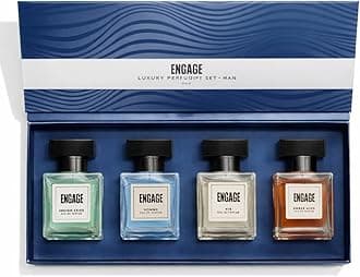 Engage Luxury Perfume Gift Pack for Men, Travel Sized, Assorted Pack, 100ml (25ml X 4), Ideal Birthday Gift