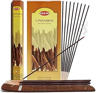 Cinnamon Incense Sticks and Incense Stick Holder Bundle Insence Insense Hem Incense Sticks