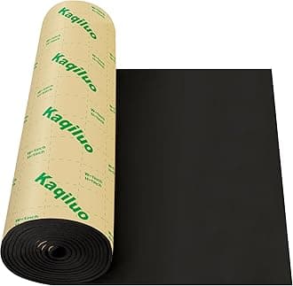 3.2' x 22.3' x0.4",10mm Thick,73.2 sqft Self-Adhesive Sound Insulation Acoustic Foam, Sound Proof Padding,Fire/Water Resistant /Thermal Insulation/Cold Proof Acoustic Treatment Foam.