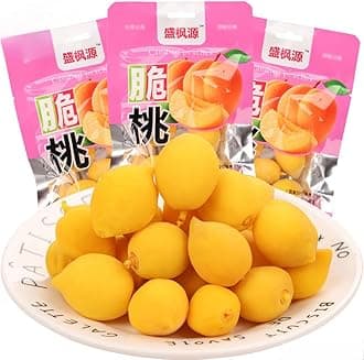 Sour and Sweet Crispy Peach (50g/bag) Honey Peach,Preserved Fruit,Chinese snack gift,Peaches,Fruit Snack,Dried Fruit,White peach,Sweets,Vegetarian snack,Healthy Snacks Food (1bag)