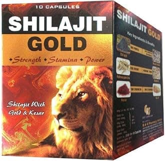 Shilajit Gold for Strength, Stamina and Power - 10 x10 =100 Capsules