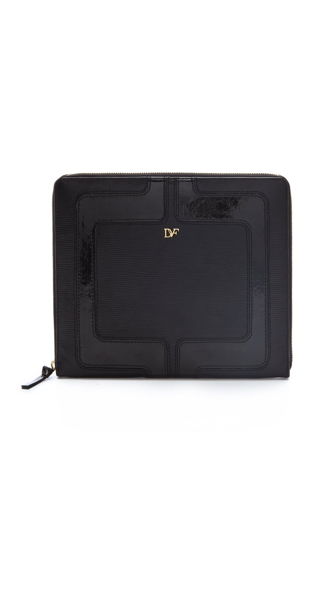 Diane von Furstenberg Chainlink iPad Case - Black