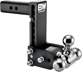 B&W TS10049B Tow and Stow Magnum Receiver Hitch Ball Mount