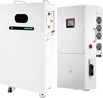 10KW 48V Lithium Battery LifePO4 Hybrid Solar System Storage Backup White 10kw Hybrid Inverter+20kwh Battery